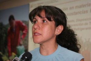 Igzóbel Castro, directora de Emisiones y Efluentes de Calidad Ambiental del Minea. (Foto / Pedro Delgado)