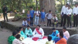 Inicio del Viacrucis.